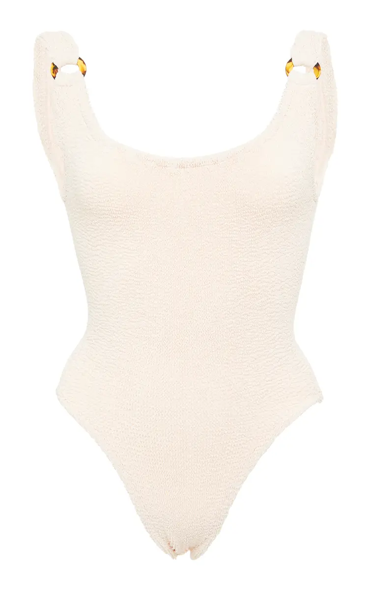 Hunza G Domino Seersucker Swimsuit | Image 1 Hunza G Domino Seersucker Swimsuit | Image 1