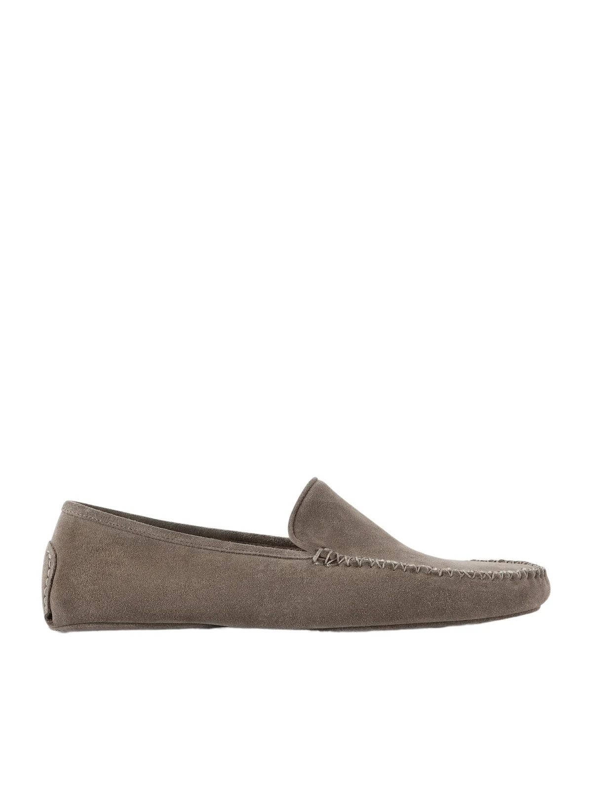 Cashmere-Lined Suede Slippers - Men