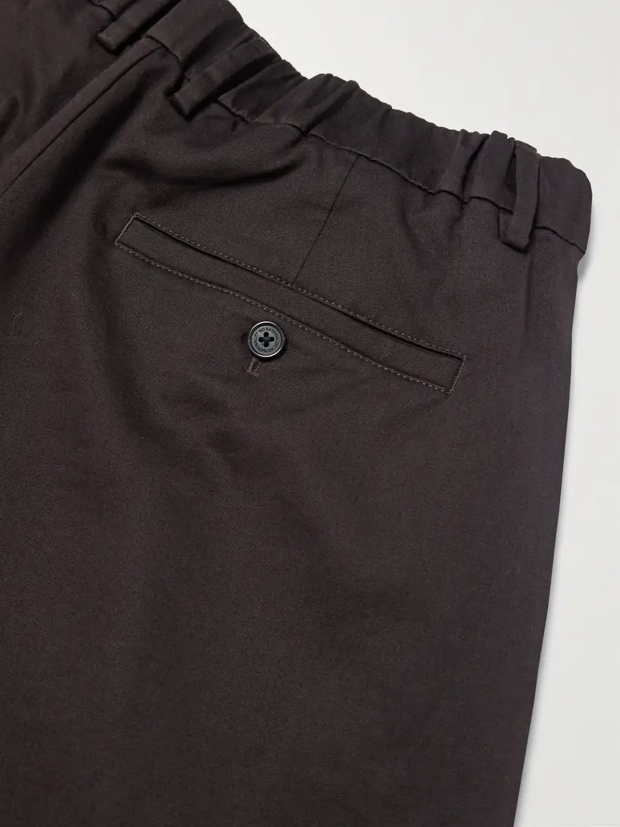 NN07 Kay 1420 Straight-Leg Pleated Organic Cotton-Blend Twill Trousers - Men | Thumbnail 5