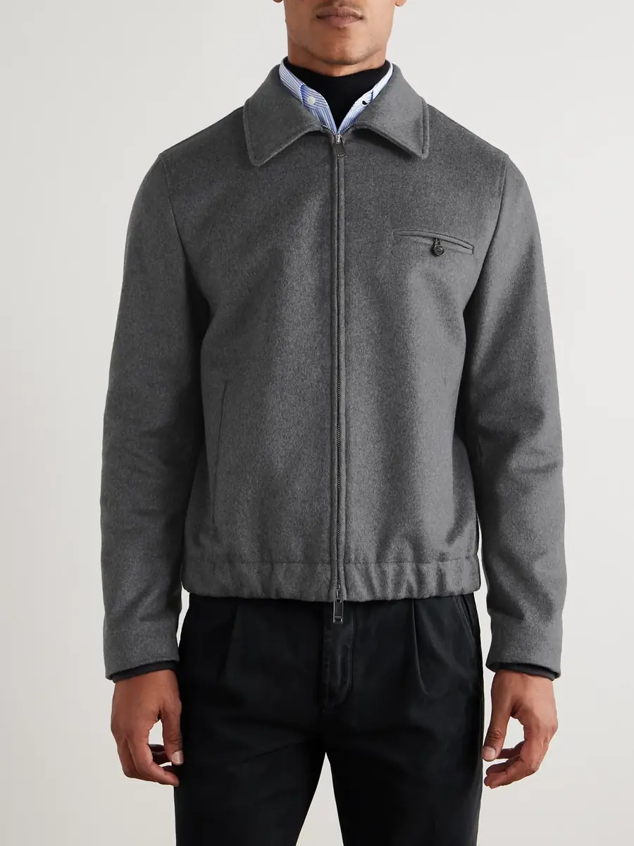 Incotex Incotex Montedoro Brushed Wool-Blend Bomber Jacket - Men | Thumbnail 3 Incotex Incotex Montedoro Brushed Wool-Blend Bomber Jacket - Men | Thumbnail 3