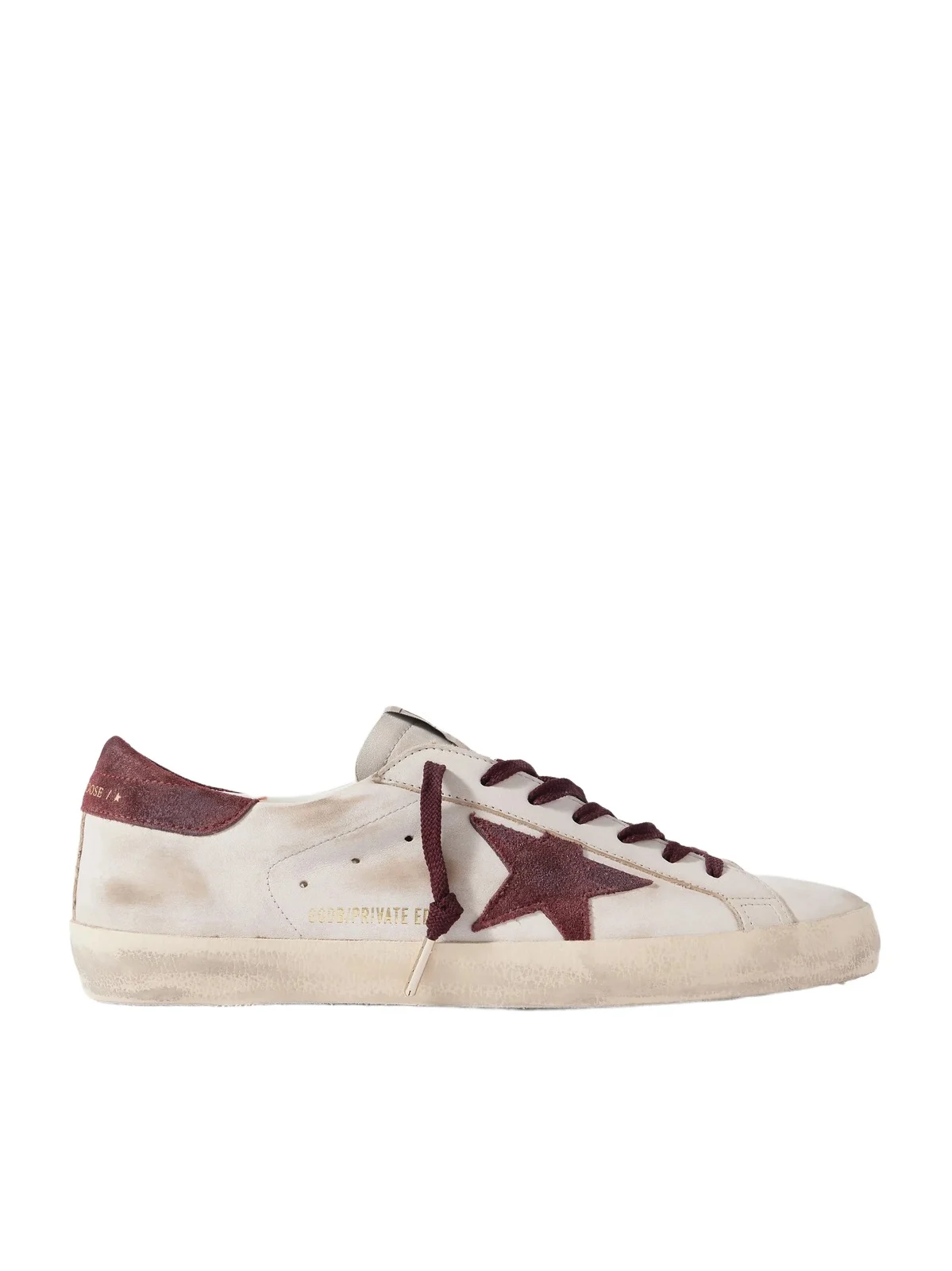 Super-Star Distressed Suede-Trimmed Leather Sneakers - Men