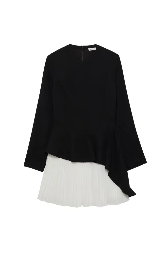 Amberly Pleated Mini Dress