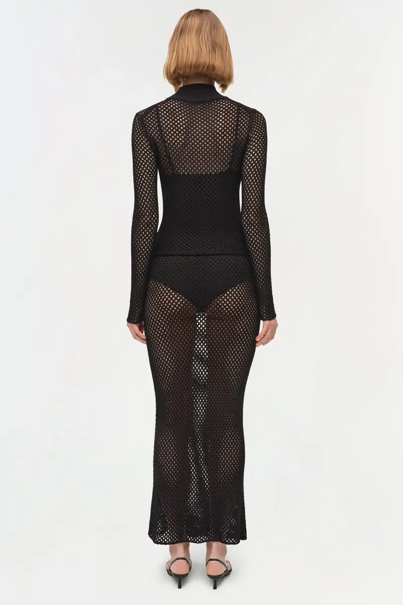 Simkhai Demitri Mesh Knit Midi Skirt | Thumbnail 5 Simkhai Demitri Mesh Knit Midi Skirt | Thumbnail 5