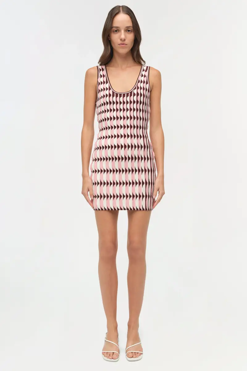 Simkhai Lorien Scalloped Knit Mini Dress | Thumbnail 6