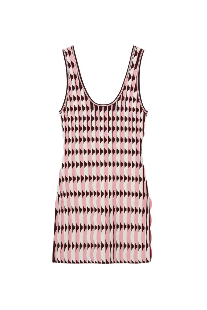 Simkhai Lorien Scalloped Knit Mini Dress | Image 1 Simkhai Lorien Scalloped Knit Mini Dress | Image 1
