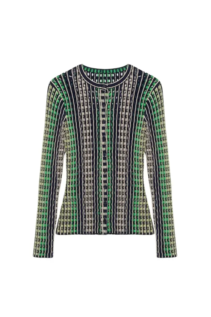 Simkhai Mabel Eyelet Knit Cardigan