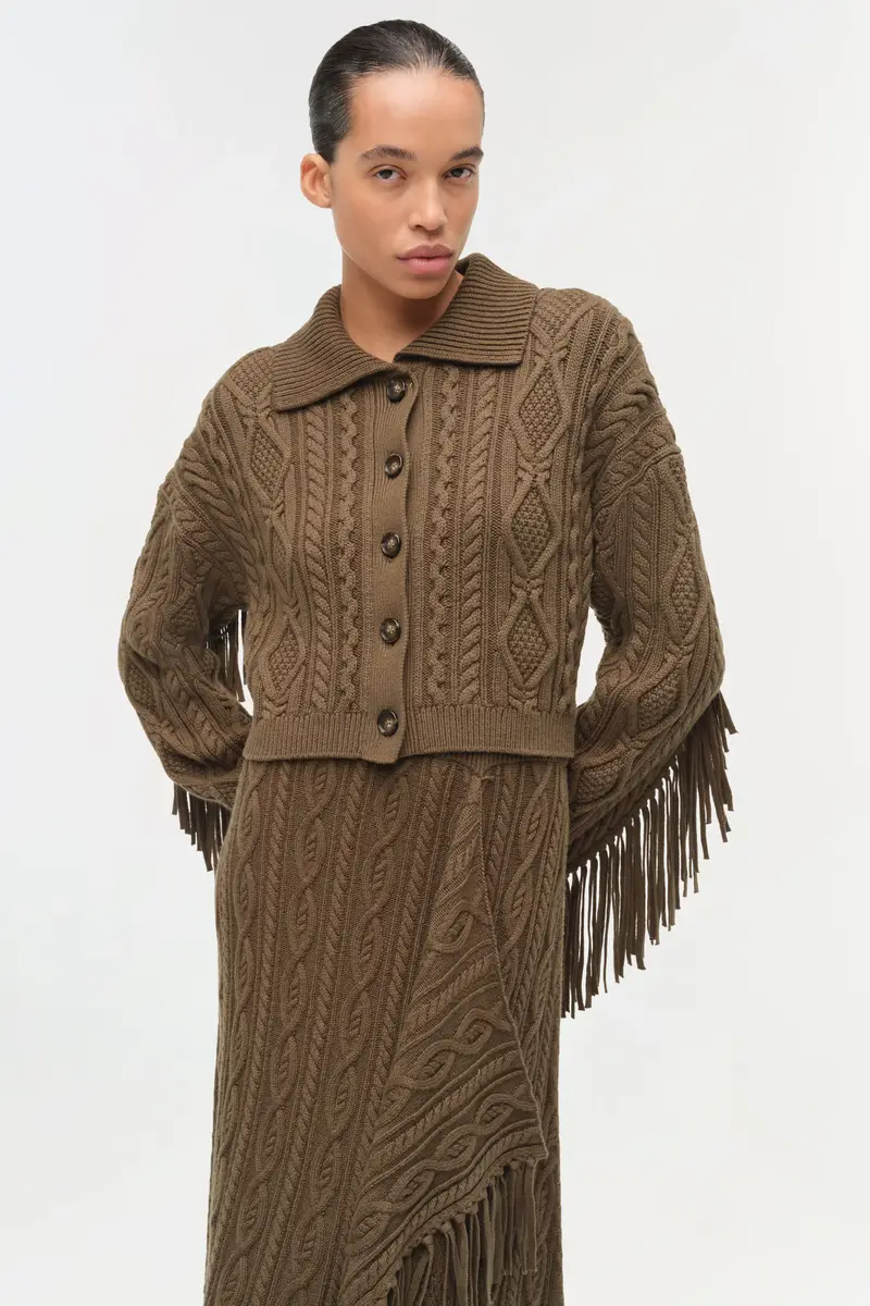 Simkhai Virginia Wool Fringe Cardigan | Thumbnail 3 Simkhai Virginia Wool Fringe Cardigan | Thumbnail 3