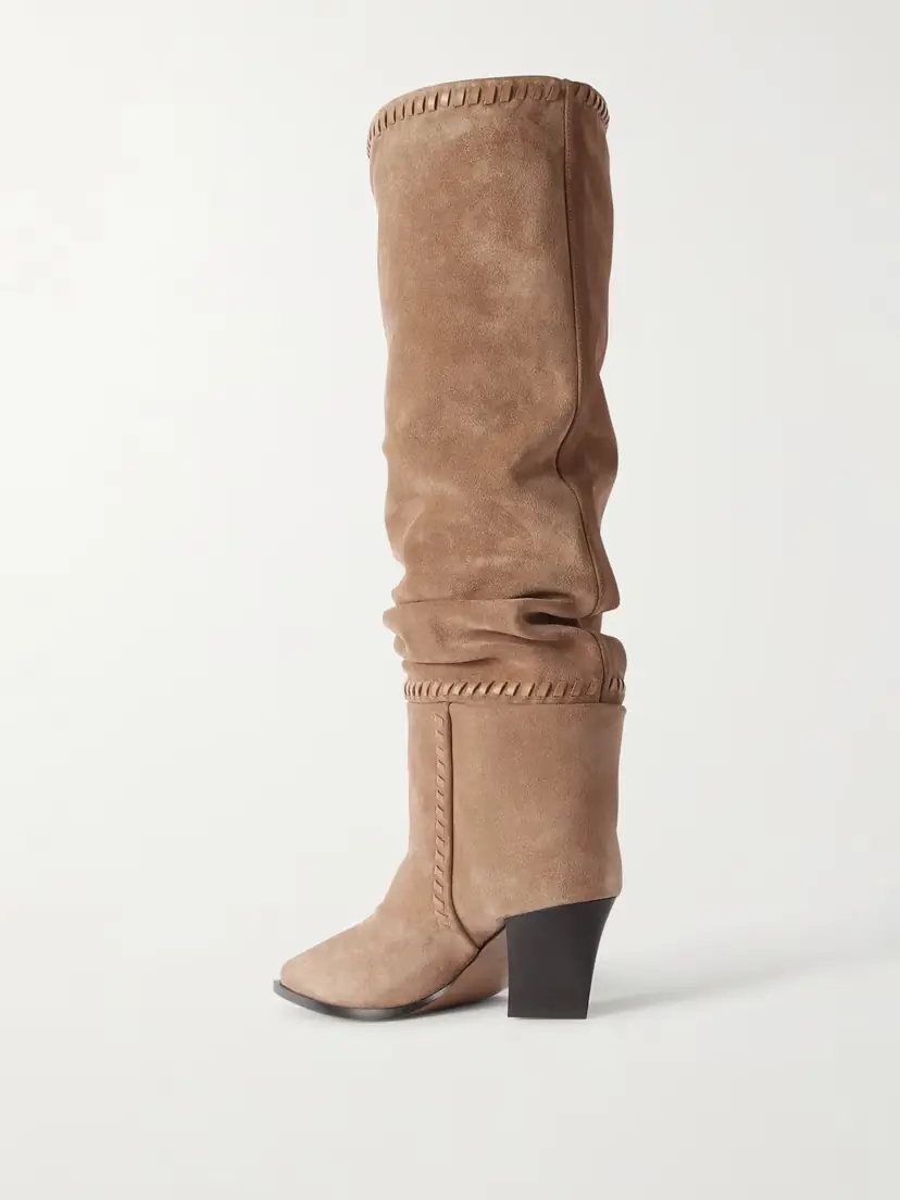 Jimmy Choo Hart Stitch 60 Suede Knee Boots | Thumbnail 3 Jimmy Choo Hart Stitch 60 Suede Knee Boots | Thumbnail 3