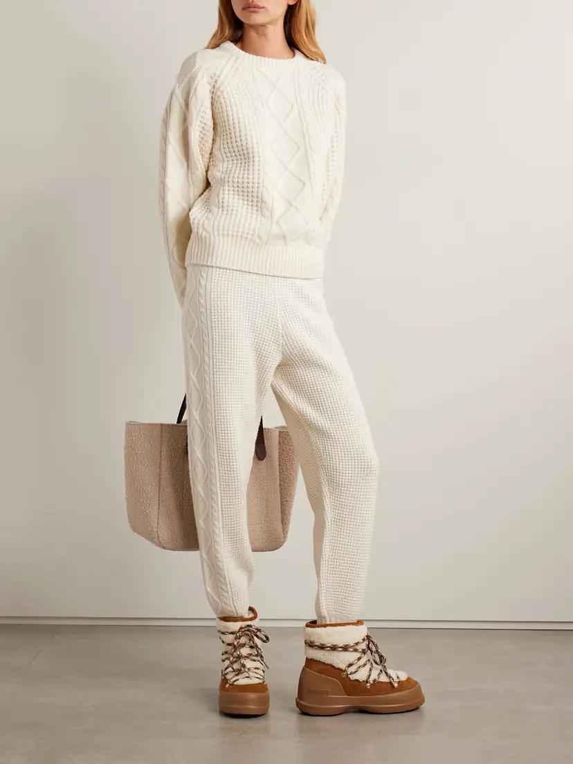 Perfect Moment Crystal Cable-knit Merino Wool Sweater | Thumbnail 2 Perfect Moment Crystal Cable-knit Merino Wool Sweater | Thumbnail 2