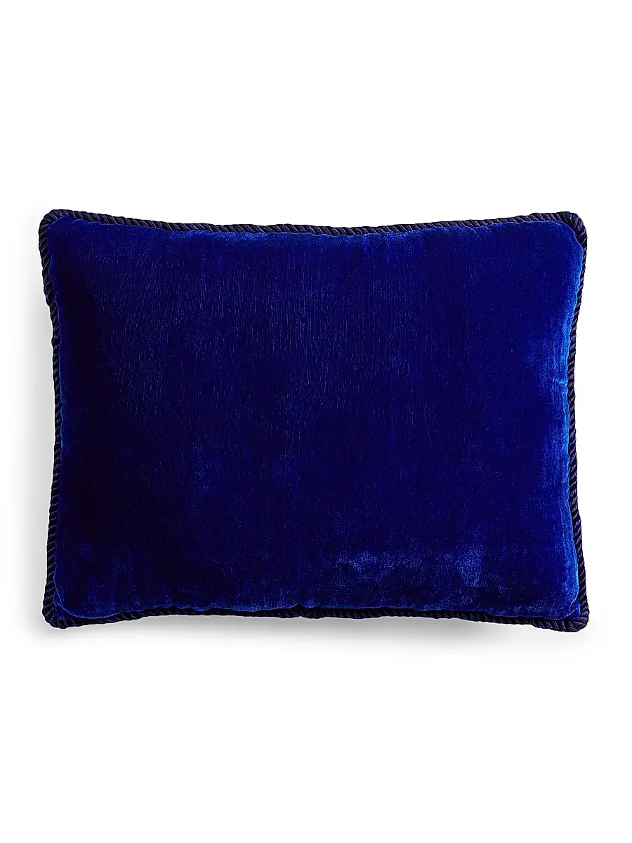 Sudha Pennathur Happy Hanukkah Beaded Velvet Pillow | Thumbnail 2 Sudha Pennathur Happy Hanukkah Beaded Velvet Pillow | Thumbnail 2