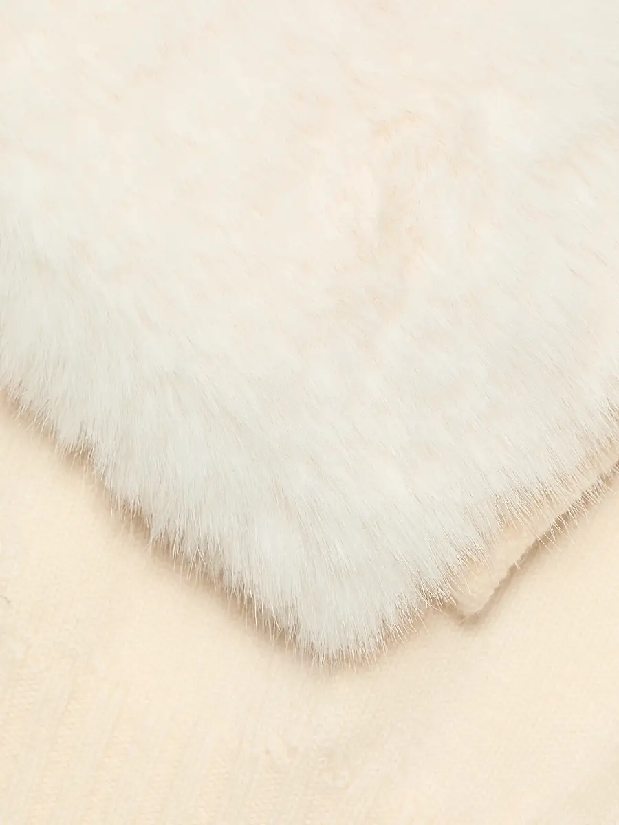 Ronny Kobo Women's Jenner Faux-Fur Cuff Knit Top | Thumbnail 7 Ronny Kobo Women's Jenner Faux-Fur Cuff Knit Top | Thumbnail 7