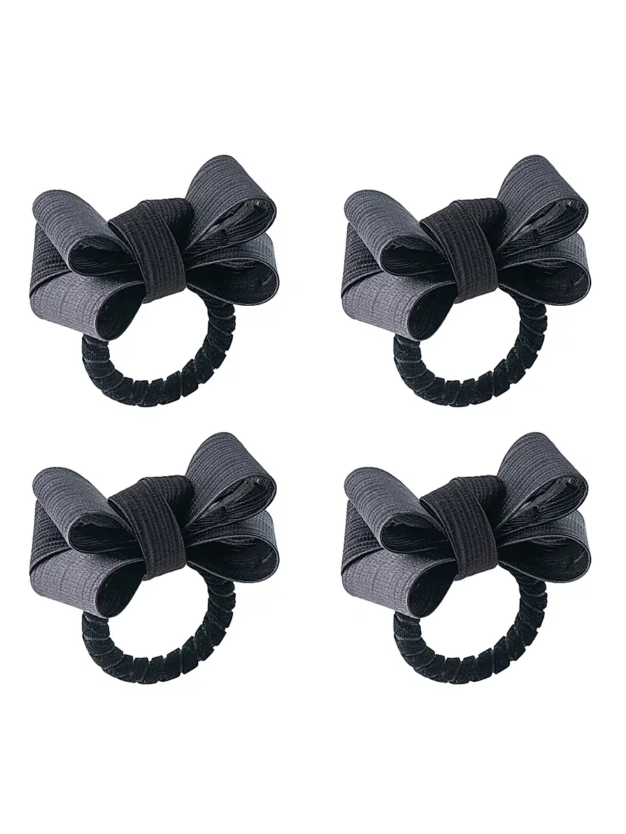 Juliska Tuxedo Napkin Rings 4-Piece Set