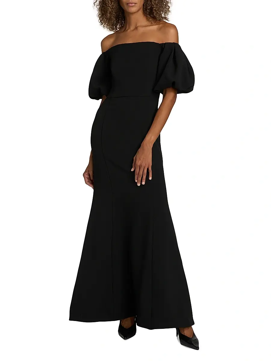 Shoshanna Women's Naia Off-the-Shoulder Maxi Dress | Thumbnail 3 Shoshanna Women's Naia Off-the-Shoulder Maxi Dress | Thumbnail 3