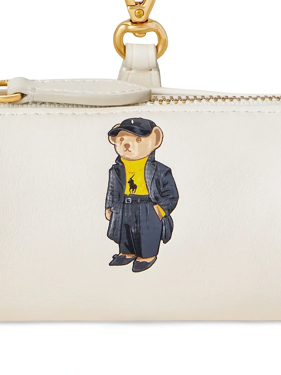 Polo Ralph Lauren Women's Holiday Bear Leather Card Case | Thumbnail 3 Polo Ralph Lauren Women's Holiday Bear Leather Card Case | Thumbnail 3
