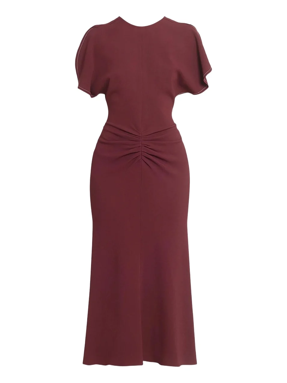 Women's Gathered Stretch Midi-Dress Women's Gathered Stretch Midi-Dress