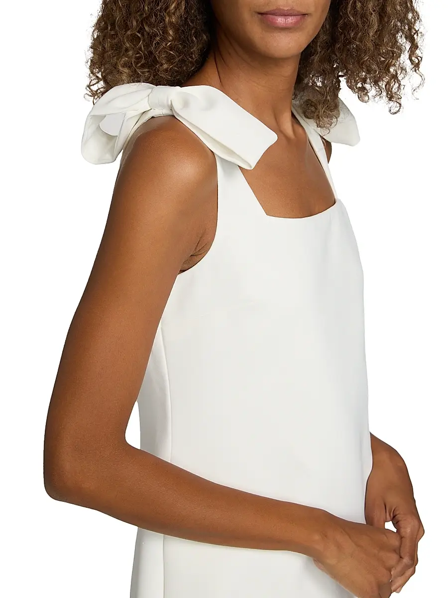 Self-Portrait Women's Crêpe 3D Flower Minidress | Thumbnail 6