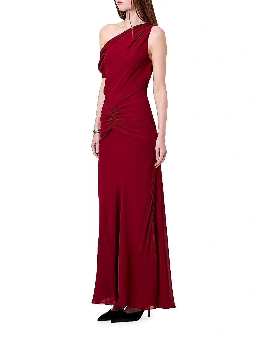 Nicholas the Label Women's Elza Asymmetric Off-The-Shoulder Panelled Maxi Dress | Thumbnail 3