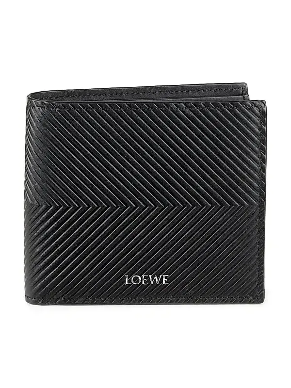 Men's Chevron Leather Bifold Wallet Men's Chevron Leather Bifold Wallet