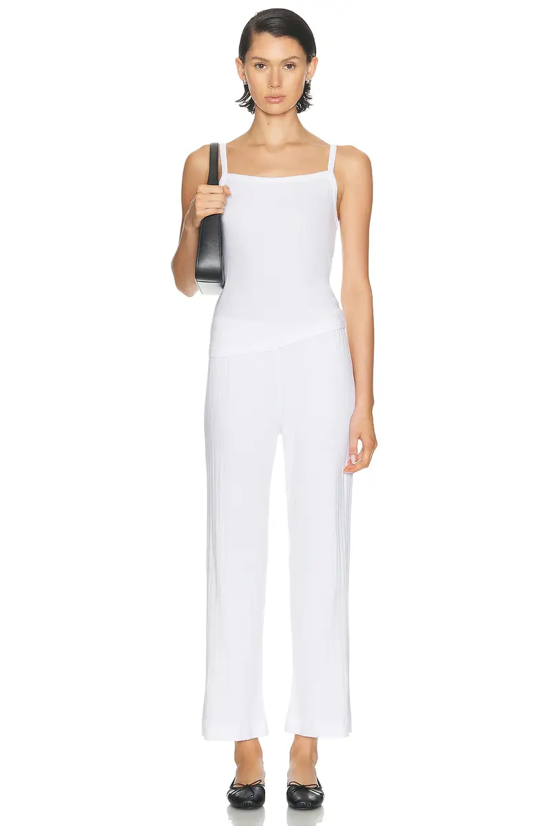 DONNI. The Pointelle Simple Crop Pant | Thumbnail 5