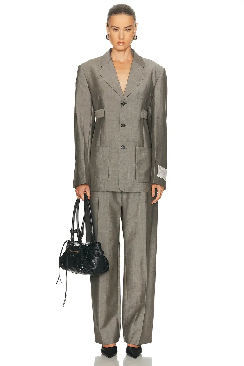 Alexander Wang Mid Rise Tailored Pant | Thumbnail 5
