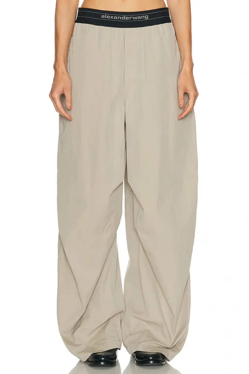 Alexander Wang Mid Rise Pleated Knee Pant | Image 1 Alexander Wang Mid Rise Pleated Knee Pant | Image 1