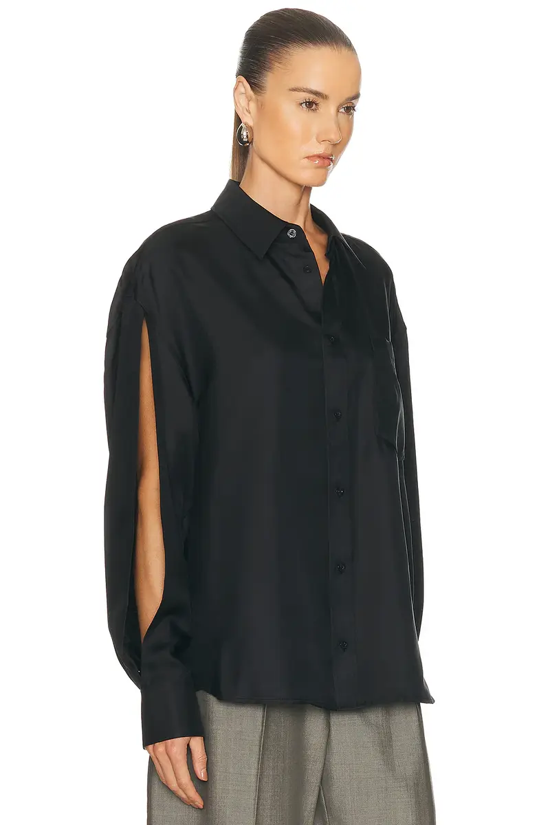 Alexander Wang Slashed Sleeve Button Up Shirt | Thumbnail 2