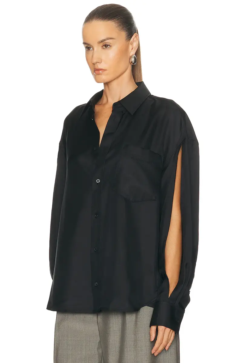 Alexander Wang Slashed Sleeve Button Up Shirt | Thumbnail 3