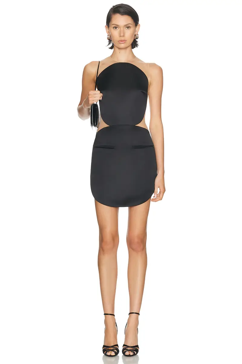Courrèges Circle Satin Mini Skirt | Thumbnail 5