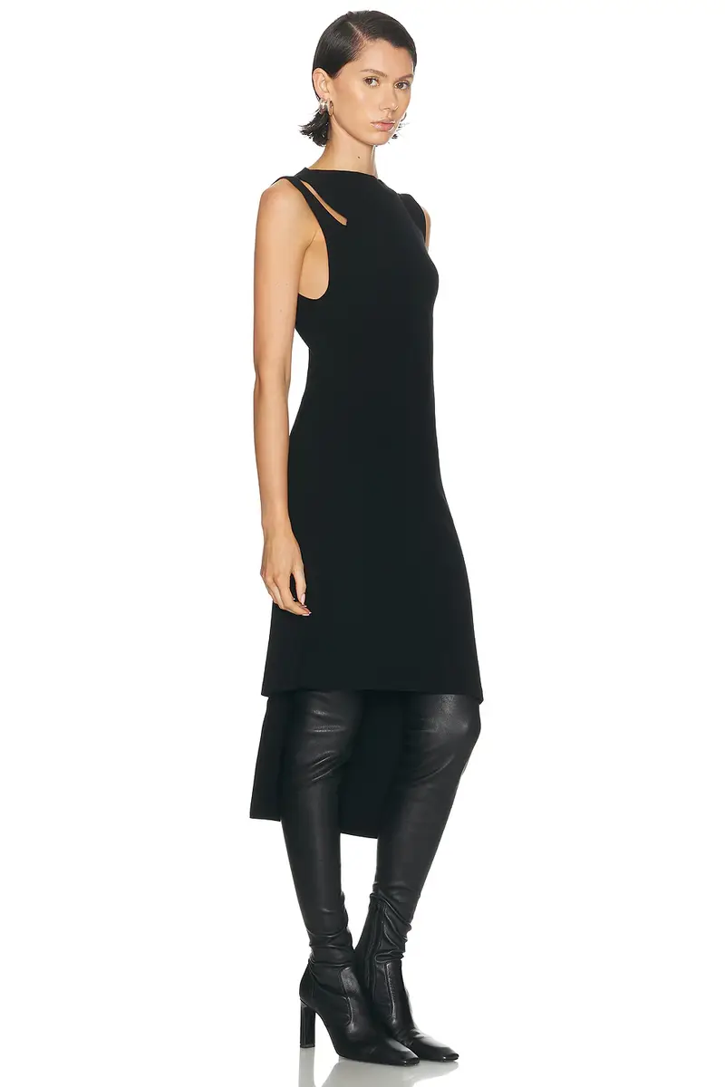 Courrèges Oblique Square Rib Dress | Thumbnail 2