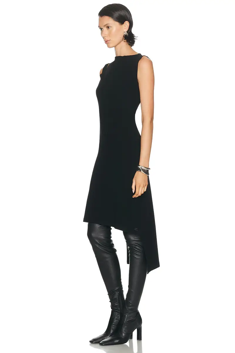 Courrèges Oblique Square Rib Dress | Thumbnail 3