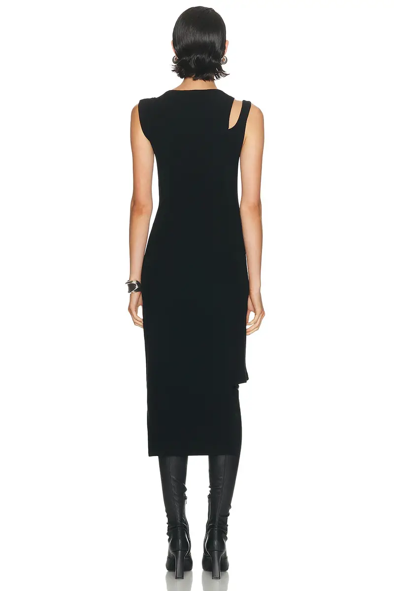 Courrèges Oblique Square Rib Dress | Thumbnail 4