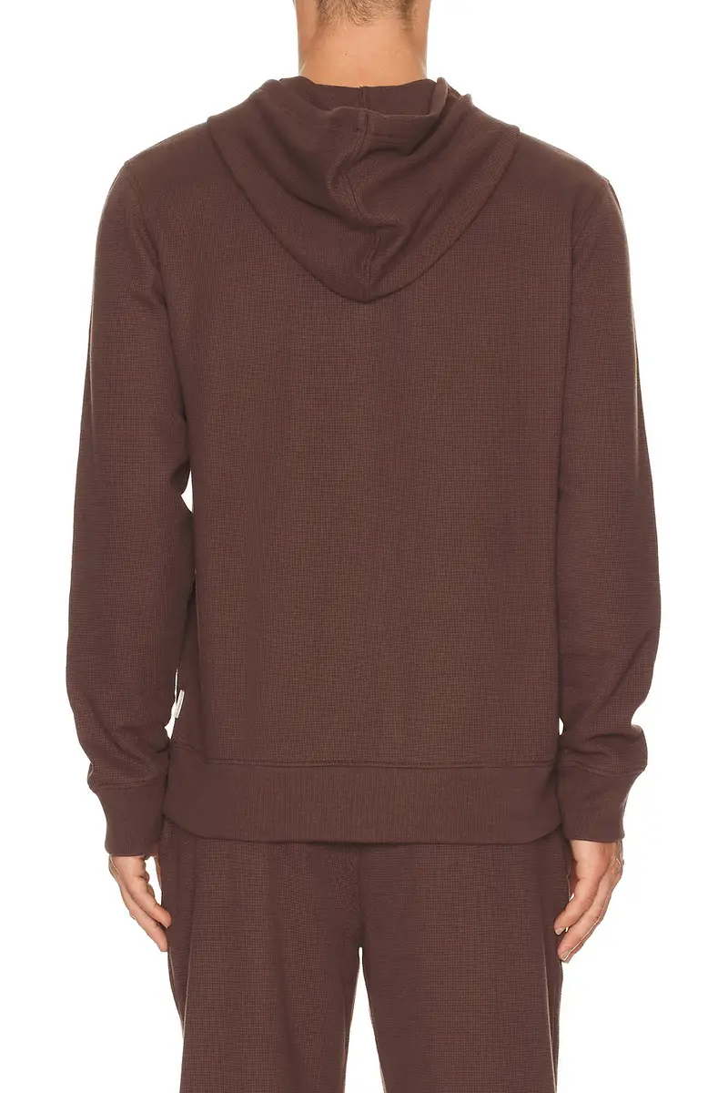 Onia Waffle Half Button Hoodie | Thumbnail 4 Onia Waffle Half Button Hoodie | Thumbnail 4