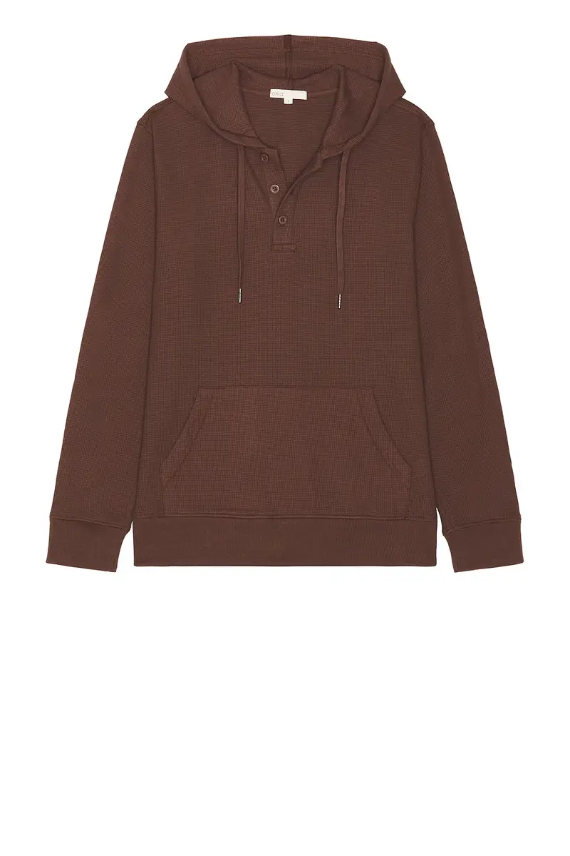 Onia Waffle Half Button Hoodie | Thumbnail 6 Onia Waffle Half Button Hoodie | Thumbnail 6