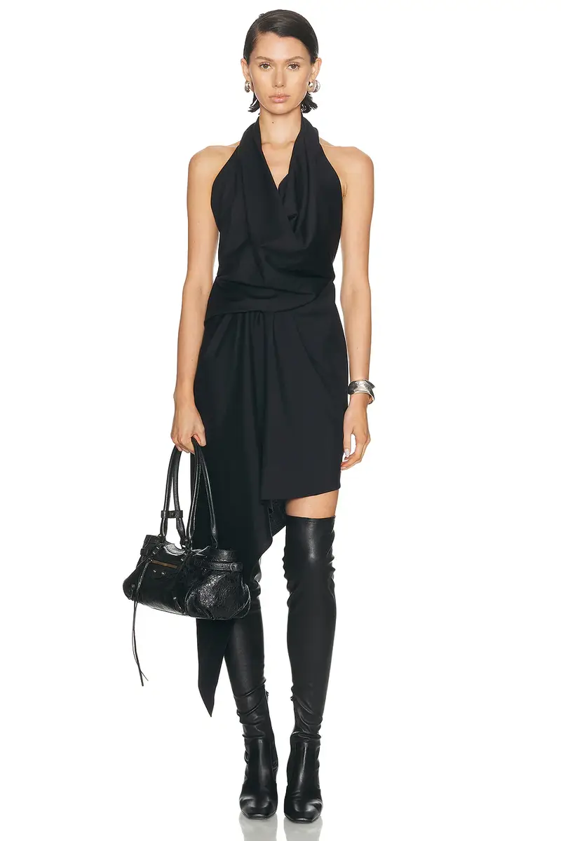 Alexander Wang Draped Halter Neck Dress | Image 1 Alexander Wang Draped Halter Neck Dress | Image 1