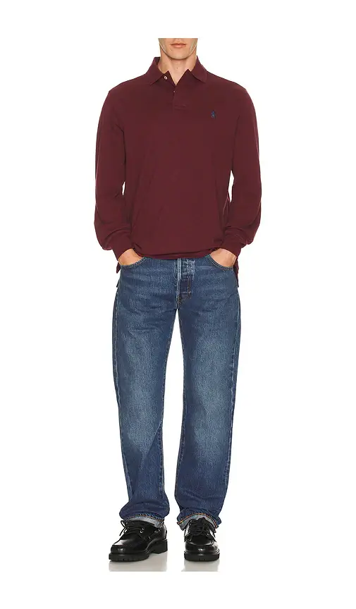 Polo Ralph Lauren Long Sleeve Mesh Polo | Thumbnail 2 Polo Ralph Lauren Long Sleeve Mesh Polo | Thumbnail 2