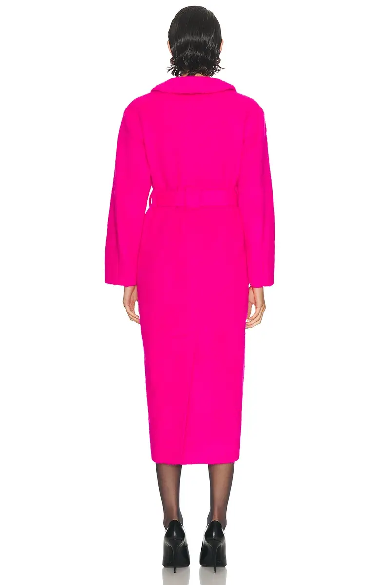 Lapointe Fuzzy Coating Belted Coat | Thumbnail 4 Lapointe Fuzzy Coating Belted Coat | Thumbnail 4