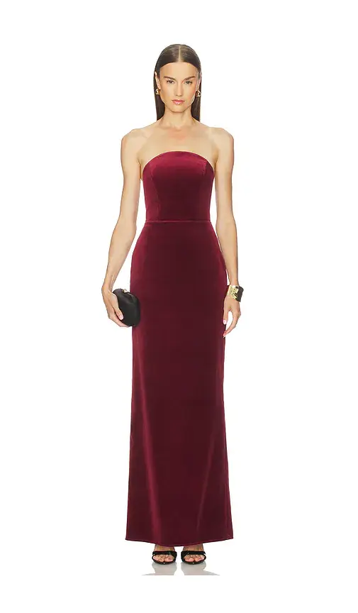 Michael Costello x REVOLVE Anjelique Velvet Gown | Image 1 Michael Costello x REVOLVE Anjelique Velvet Gown | Image 1