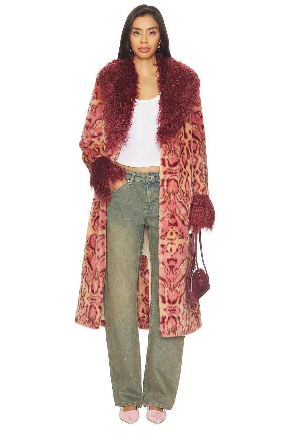 Unreal Fur Cuvee Rose Coat