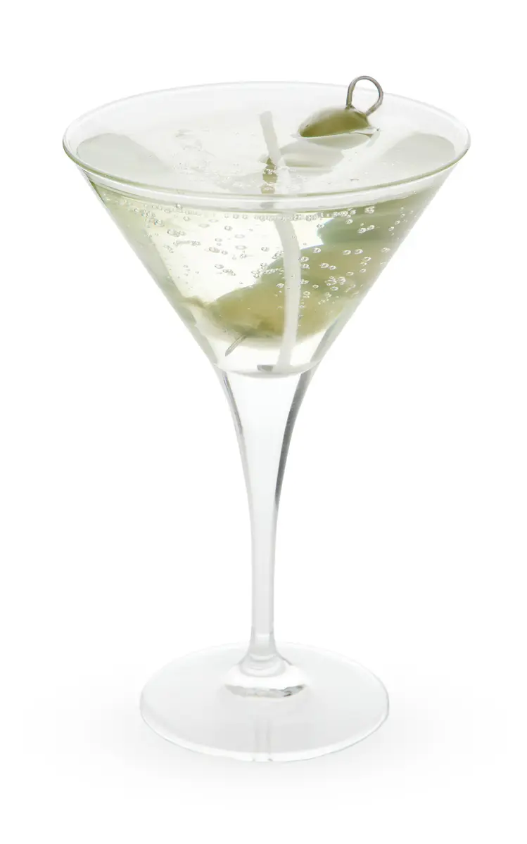 Moda Domus Martini Wax Candle - Clear | Image 1 Moda Domus Martini Wax Candle - Clear | Image 1