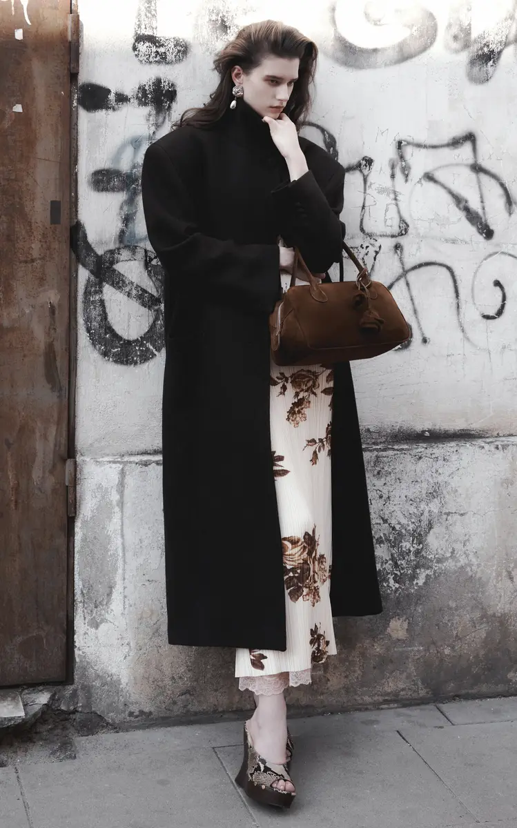 Magda Butrym Strapless Floral Plissé Midi Dress | Thumbnail 4 Magda Butrym Strapless Floral Plissé Midi Dress | Thumbnail 4