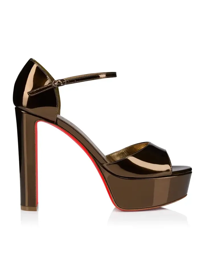 Sandaloo 130mm Leather Platform Sandals
