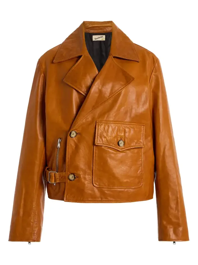 Sanderlak Leather Moto Jacket
