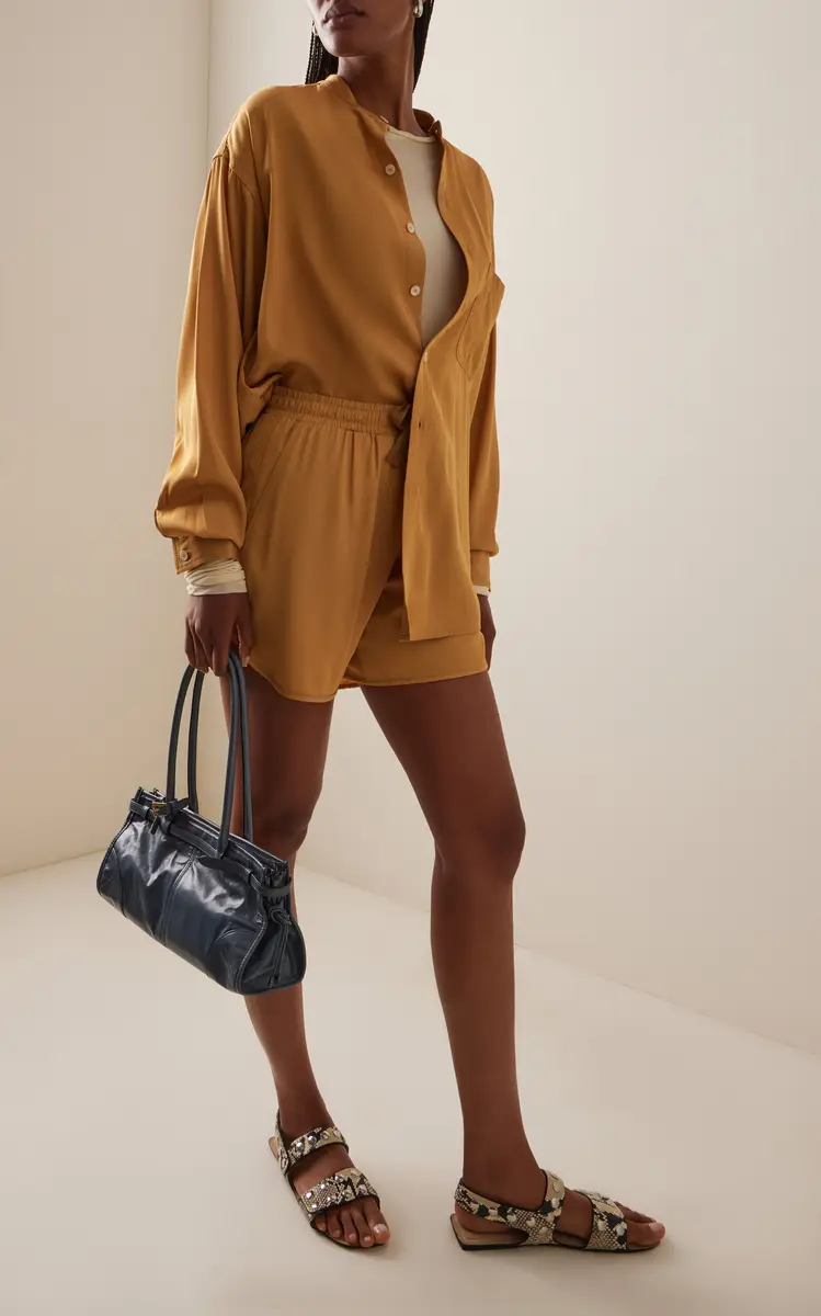 Sanderlak Oversized Draped Viscose Poplin Shirt | Thumbnail 3 Sanderlak Oversized Draped Viscose Poplin Shirt | Thumbnail 3