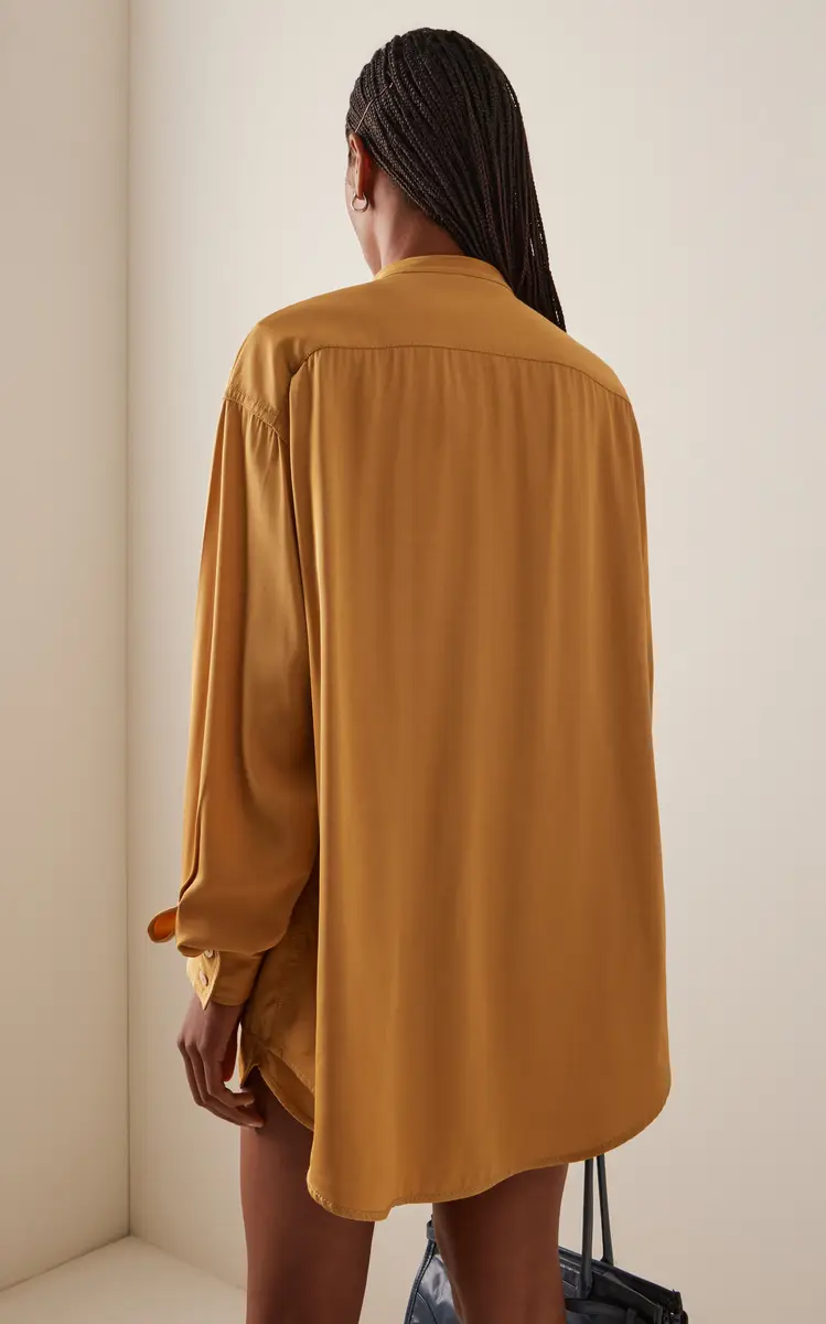 Sanderlak Oversized Draped Viscose Poplin Shirt | Thumbnail 4 Sanderlak Oversized Draped Viscose Poplin Shirt | Thumbnail 4