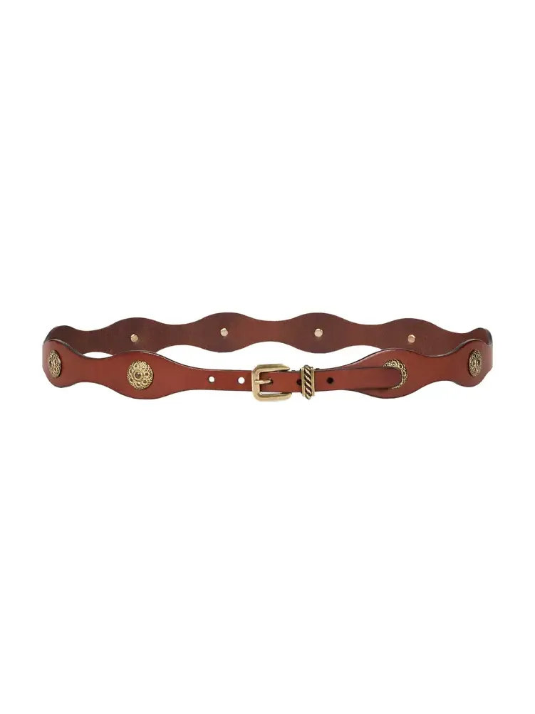 Leather Brass Belt Leather Brass Belt