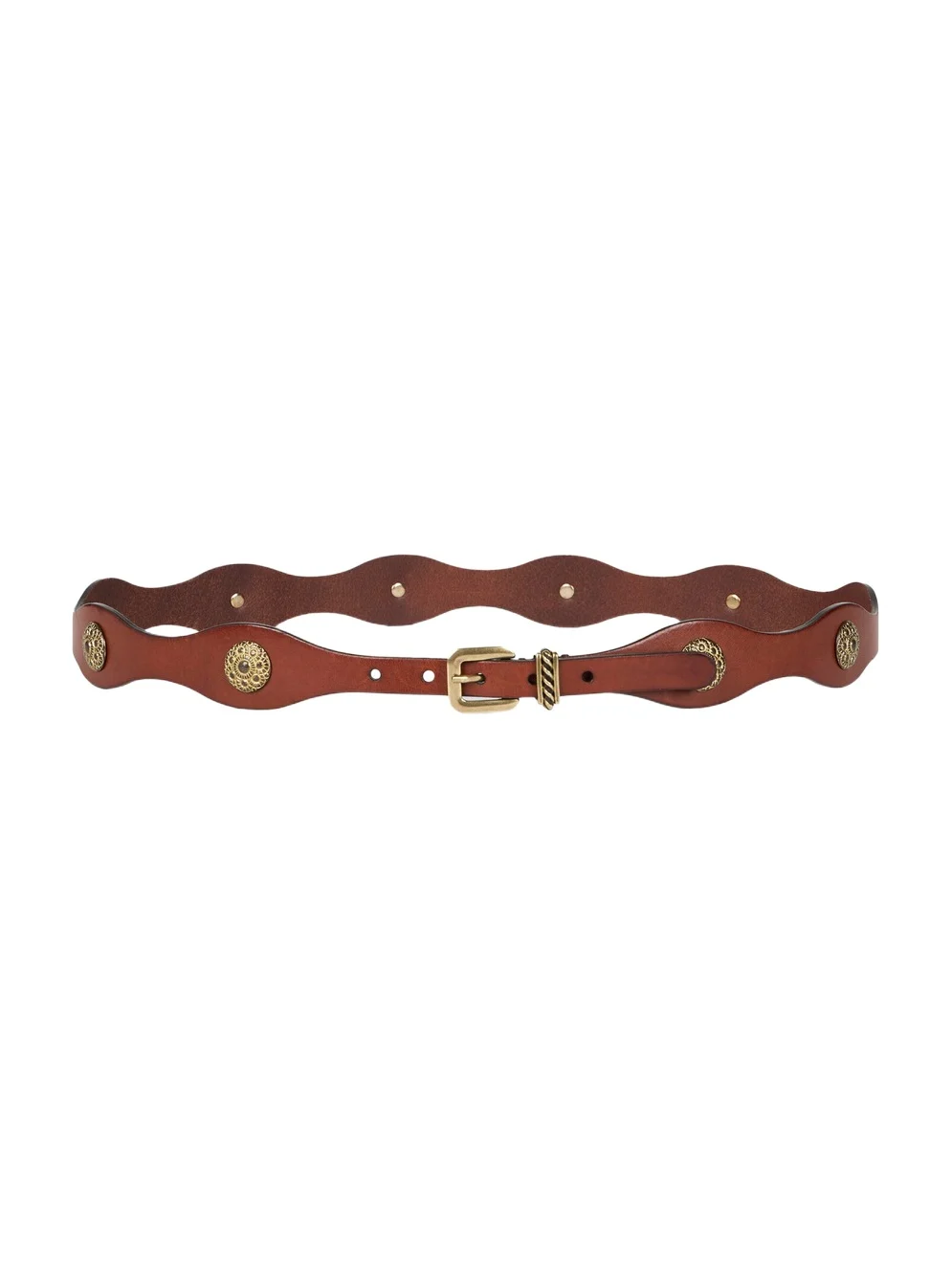 Leather Brass Belt Leather Brass Belt