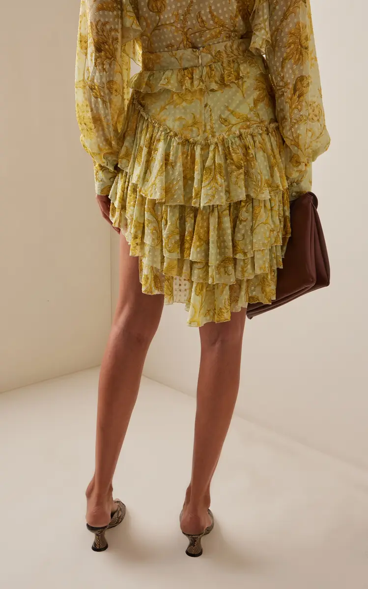 Etro Ruffled Silk-Blend Mini Skirt | Thumbnail 4 Etro Ruffled Silk-Blend Mini Skirt | Thumbnail 4