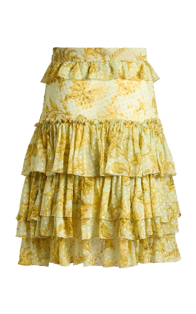 Etro Ruffled Silk-Blend Mini Skirt | Thumbnail 5 Etro Ruffled Silk-Blend Mini Skirt | Thumbnail 5