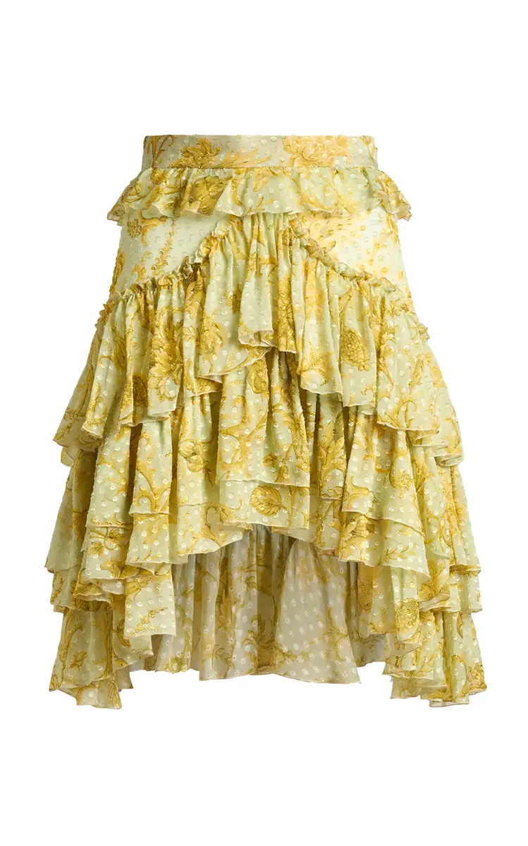 Etro Ruffled Silk-Blend Mini Skirt | Thumbnail 6 Etro Ruffled Silk-Blend Mini Skirt | Thumbnail 6
