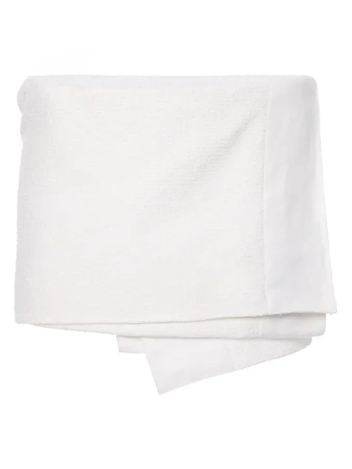 Asymmetric Wrap-Effect Cotton-Blend Mini Skirt Asymmetric Wrap-Effect Cotton-Blend Mini Skirt